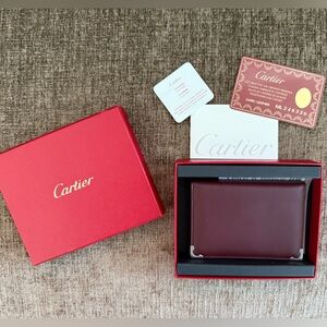 Authentic Cartier Bordeaux Leather Wallet | NEW WITH BOX 💳